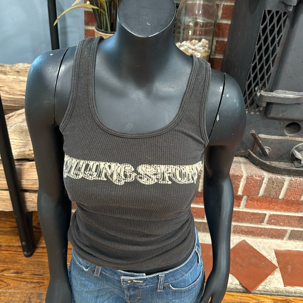 Lucky Brand Rolling Stone Ribbed Tank - XS/S